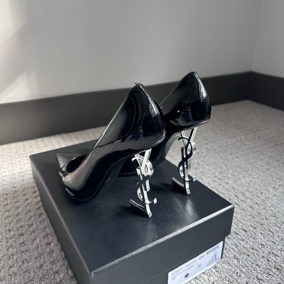 YSL Black Patent Leather Heels Opyum - Picture 2 of 8